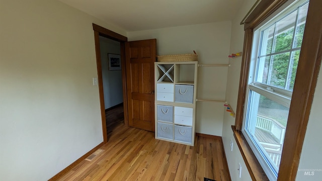 815 E 6th, Moscow, ID 83843 - unfurnished bedroom featuring light wood-style flooring and baseboards