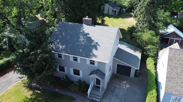 815 E 6th, Moscow, ID 83843 - view from above of property