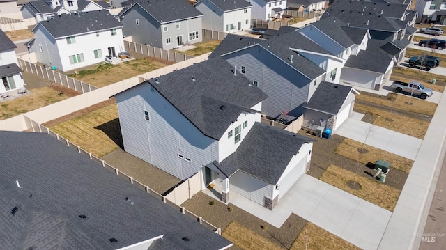 aerial perspective of suburban area