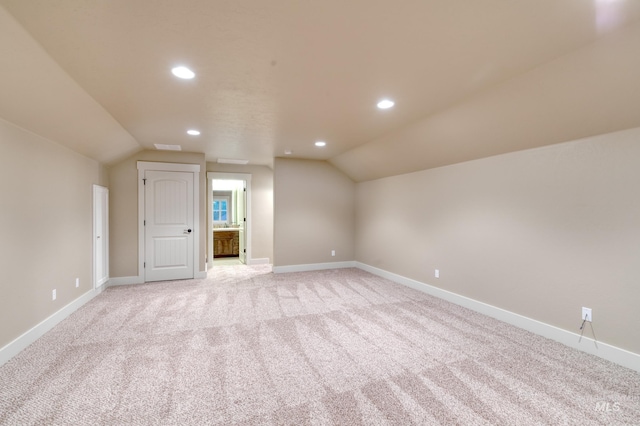 13569 Paoletti St, Caldwell, ID 83607 - additional living space featuring lofted ceiling, light carpet, and recessed lighting
