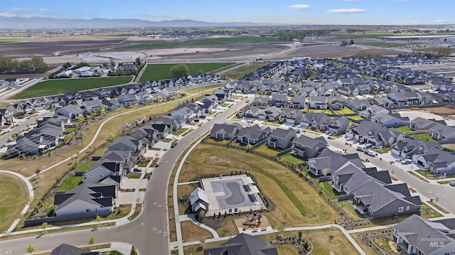 10110 Irongate Dr, Nampa, ID 83687 - birds eye view of property featuring a residential view and a mountain view
