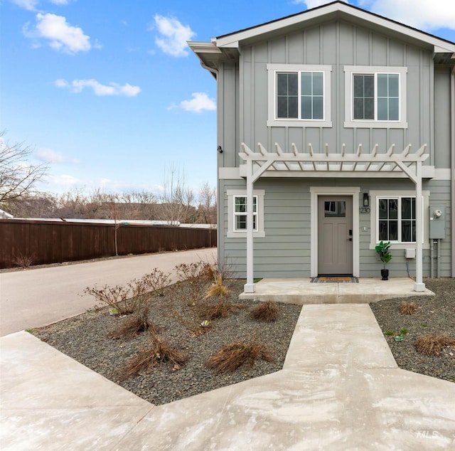 view of front of home