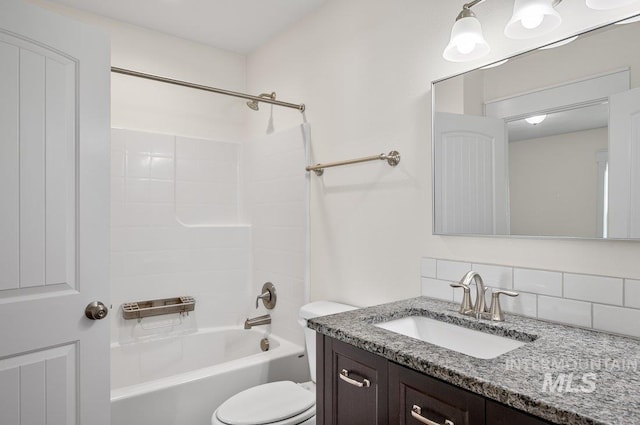 316 N 11th St, Payette, ID 83661 - full bathroom featuring vanity, backsplash, and  shower combination