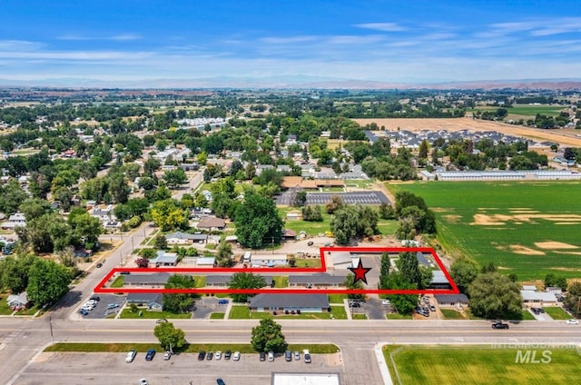 316 N 11th St, Payette, ID 83661 - aerial view of property and surrounding area with property boundaries highlighted