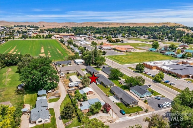 316 N 11th St, Payette, ID 83661 - aerial perspective of suburban area with a mountain backdrop