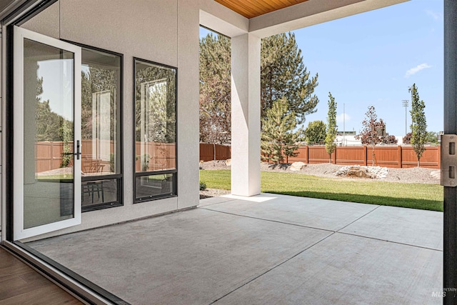 875 Creekwater, Eagle, ID 83616 - fenced backyard featuring a patio