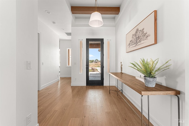 875 Creekwater, Eagle, ID 83616 - foyer featuring light wood finished floors and baseboards