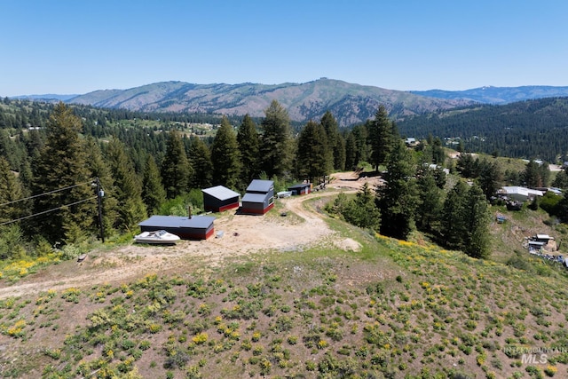 7 Ridgetop Pl, Boise, ID 83716 - drone / aerial view of a mountain backdrop and a forest