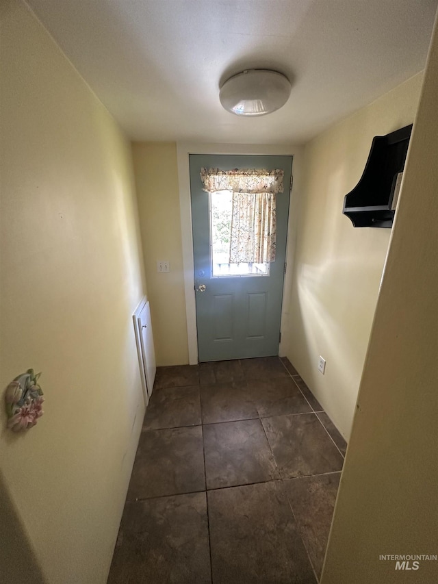 entryway with tile patterned flooring