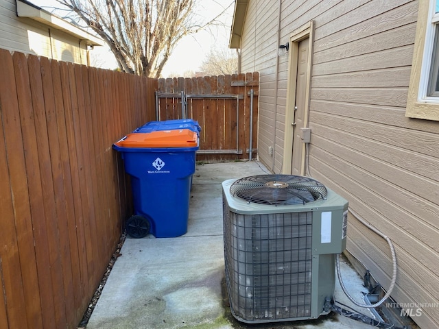 view of patio / terrace featuring central AC