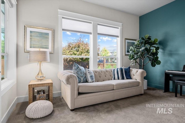 2357 N Synergy Pl, Eagle, ID 83616 - living area with carpet flooring and baseboards