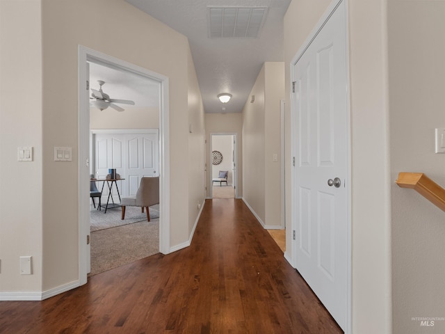 1415 E Lake Crk, Meridian, ID 83642 - corridor featuring dark wood finished floors and baseboards