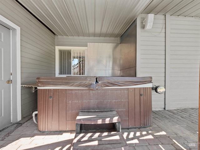 1415 E Lake Crk, Meridian, ID 83642 - view of patio / terrace with a hot tub