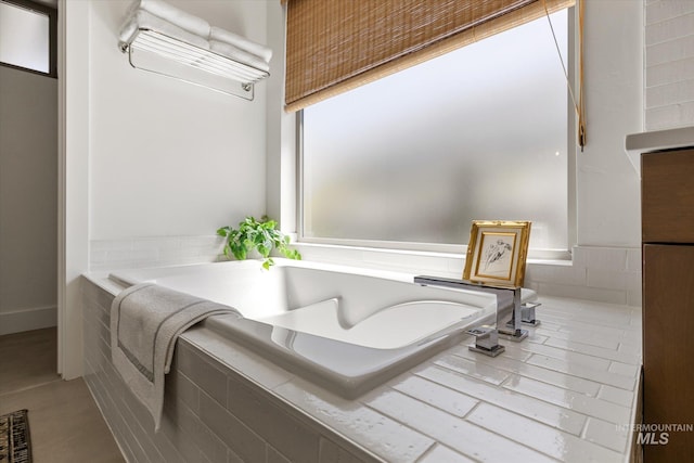 bathroom featuring a bathing tub