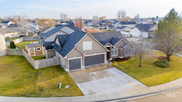 birds eye view of property