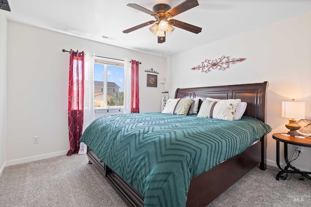1509 N Cedar St, Jerome, ID 83338 - bedroom with carpet floors, baseboards, and a ceiling fan