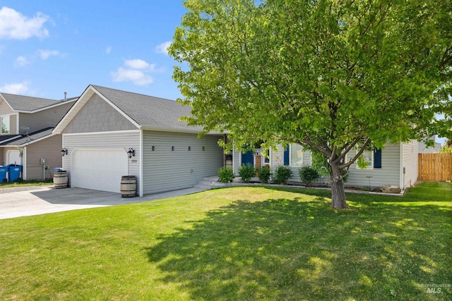1509 N Cedar St, Jerome, ID 83338 - view of front of property with a garage and driveway