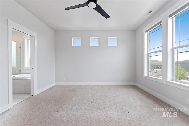 19322 N Shepherds Pie Pl, Boise, ID 83714 - unfurnished room featuring plenty of natural light, carpet flooring, a ceiling fan, and baseboards