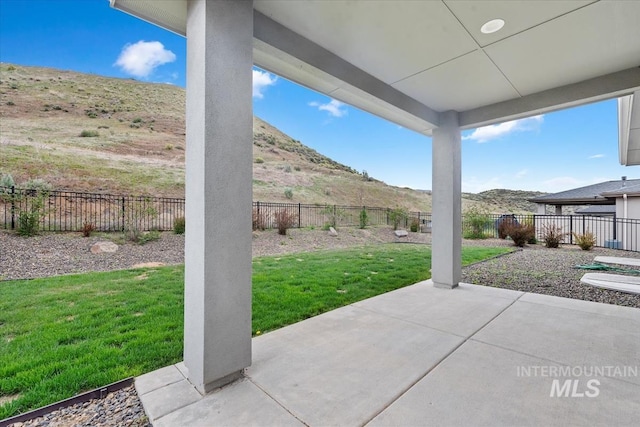 19322 N Shepherds Pie Pl, Boise, ID 83714 - view of patio / terrace with a mountain view