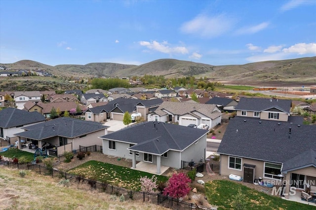 19322 N Shepherds Pie Pl, Boise, ID 83714 - aerial view of residential area featuring a mountainous background