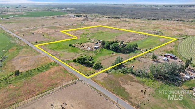 103 W 420 N, Shoshone, ID 83352 - overview of rural landscape with property parcel outlined