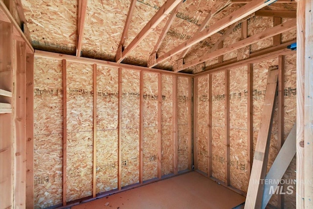 view of storage area
