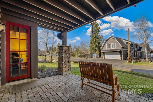 1391 Greystone Dr, Mccall, ID 83638 - view of patio / terrace with a residential view