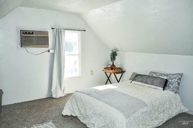 611 E Hawaii Ave, Nampa, ID 83686 - carpeted bedroom with lofted ceiling and a wall unit AC