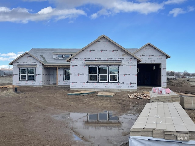 view of unfinished property