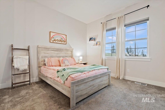 bedroom with carpet flooring