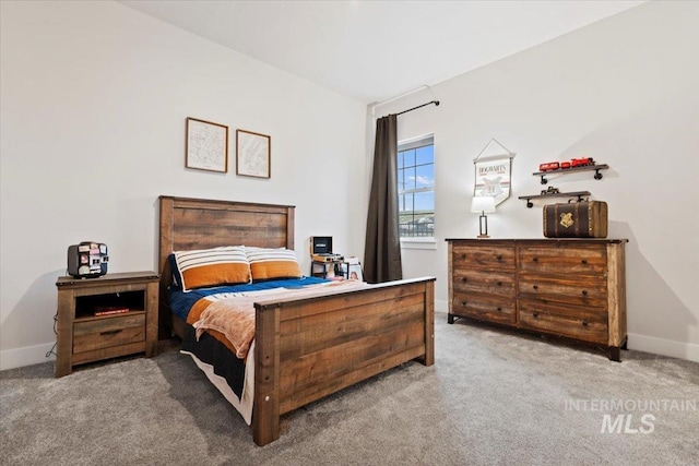 bedroom with carpet flooring