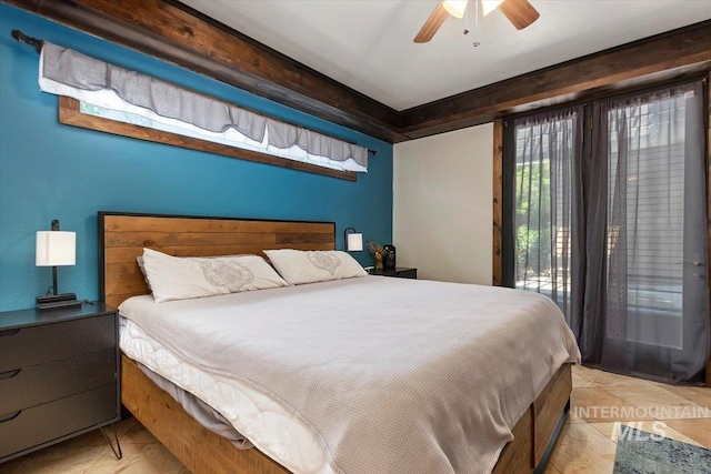 204 7th Ave N, Twin Falls, ID 83301 - bedroom featuring ceiling fan and tile patterned flooring