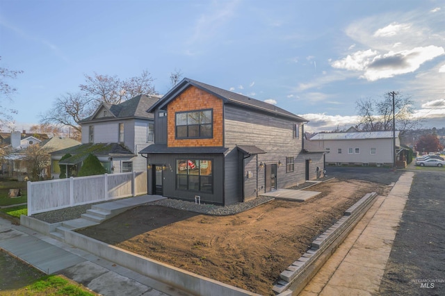 view of front of home