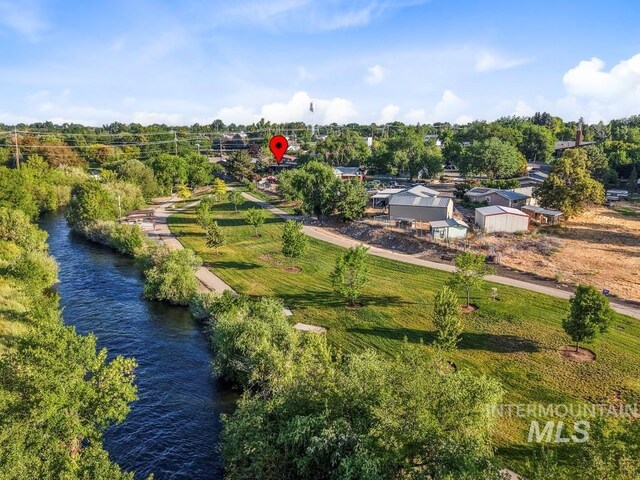 143 E Morris Ct, Kuna, ID 83634 - drone / aerial view of a tree filled landscape and a large body of water