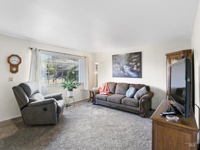 143 E Morris Ct, Kuna, ID 83634 - carpeted living room with baseboards