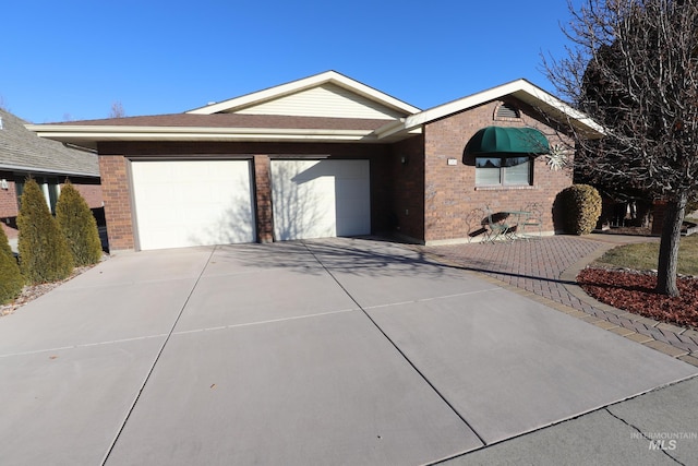 ranch-style house with a garage