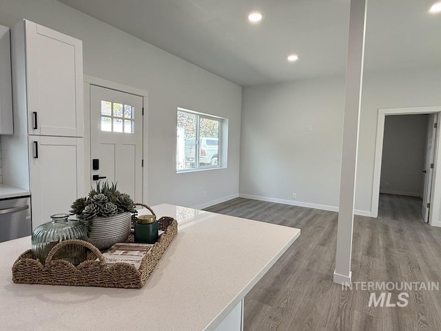 304 N C St, Grangeville, ID 83530 - entrance foyer featuring light wood finished floors, recessed lighting, and baseboards