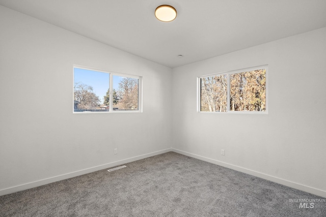 spare room featuring carpet flooring