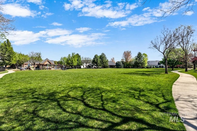 1928 E Mountain Man Dr, Meridian, ID 83646 - view of home's community featuring a lawn and playground community