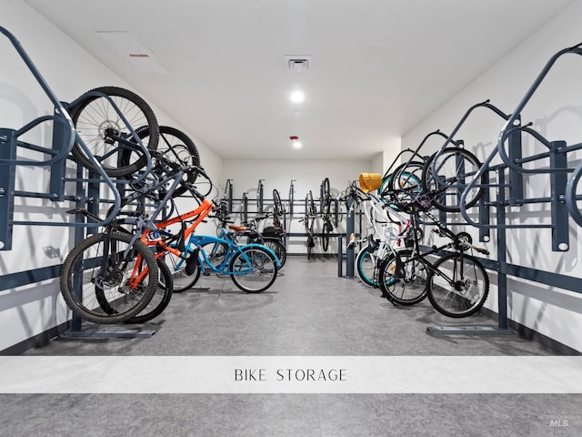 garage featuring bike storage
