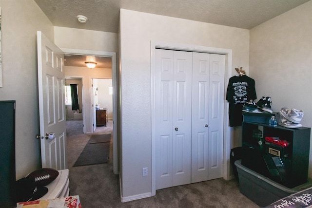 8340 E Expedition, Nampa, ID 83687 - carpeted bedroom with a closet and a textured ceiling