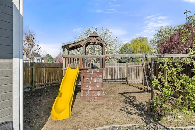 568 S Wooddale Pl, Eagle, ID 83616 - view of jungle gym with a fenced backyard