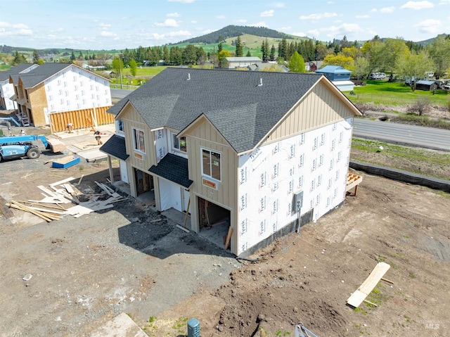 2827 Cyprus, Moscow, ID 83843 - aerial view of property and surrounding area featuring mountains