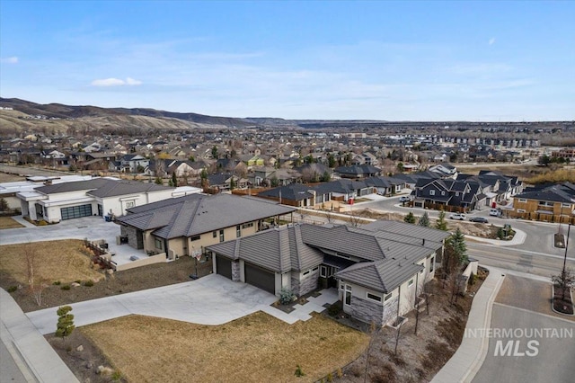 bird's eye view featuring a residential view