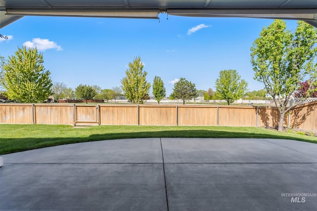 view of patio / terrace with a fenced backyard