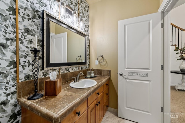 bathroom with vanity