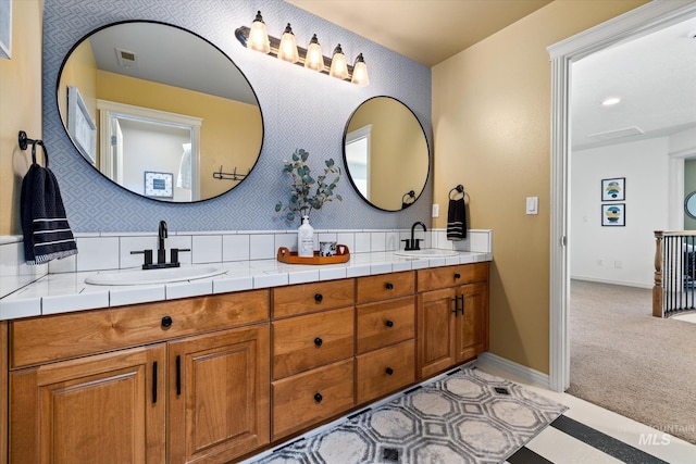 bathroom featuring vanity