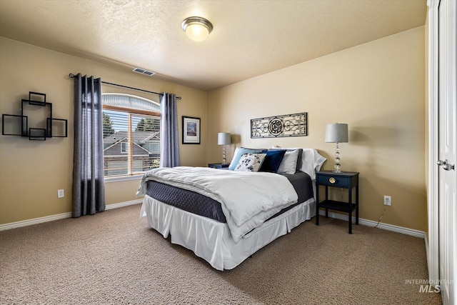 bedroom with carpet floors