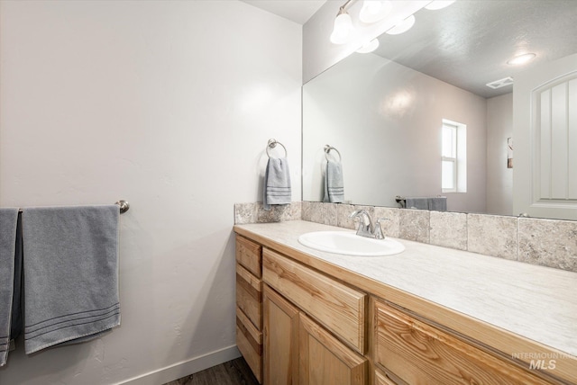 bathroom featuring vanity