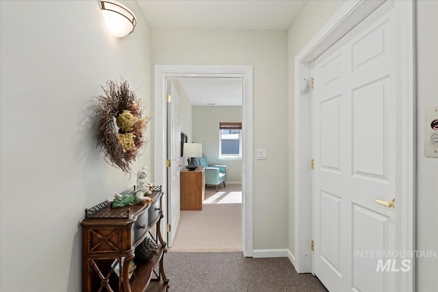 1640 S 5th W, Mountain Home, ID 83647 - corridor featuring dark colored carpet and baseboards